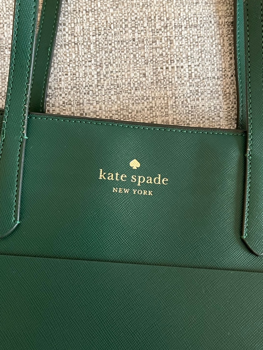 RARE Dark Green Kate Spade Tote - Picture 8 of 13